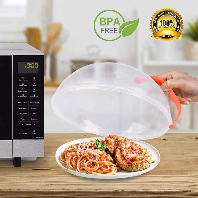 Microwave Cover for Foods, BPA Free Microwave Plate Cover with Adjustable Steam Vents