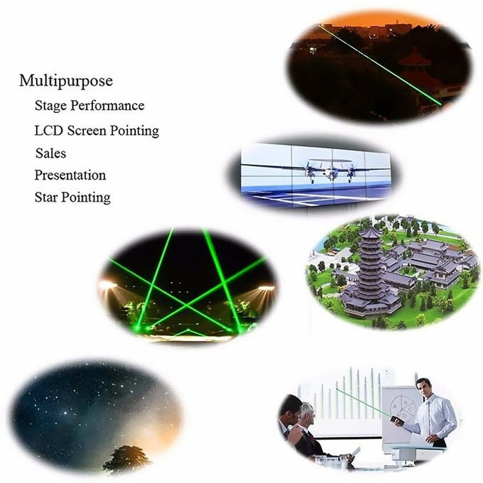 Laser Light Pointer High Power Green Dot Sight Pen Powerful Lazer Meter 530Nm