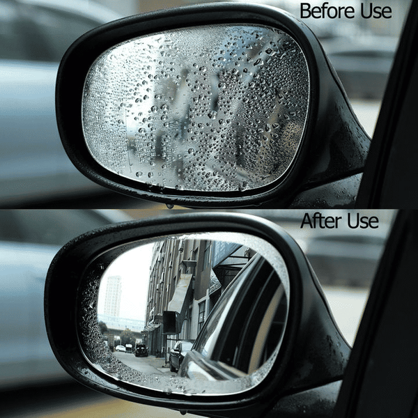 2Pcs Anti-Fog Car Rearview Mirror Protective Film Rainproof Clear Safety Shield