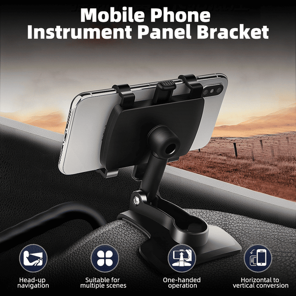 Adjustable Car Dashboard Phone Holder Mount Rearview Mirror Smartphone Stand