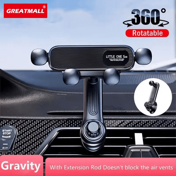 GreatMall 360 Rotation Gravity Car Phone Holder Air Vent Mount
