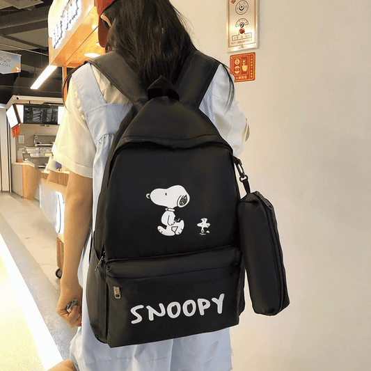 Stylish Women's Laptop Backpack & Small Bag Set - Large Capacity Schoolbag