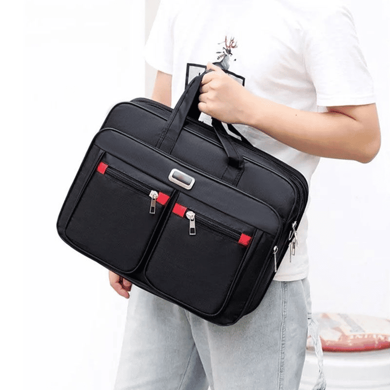Men's Large Capacity Business Laptop Briefcase - Durable, Wear-Resistant, 14-inch